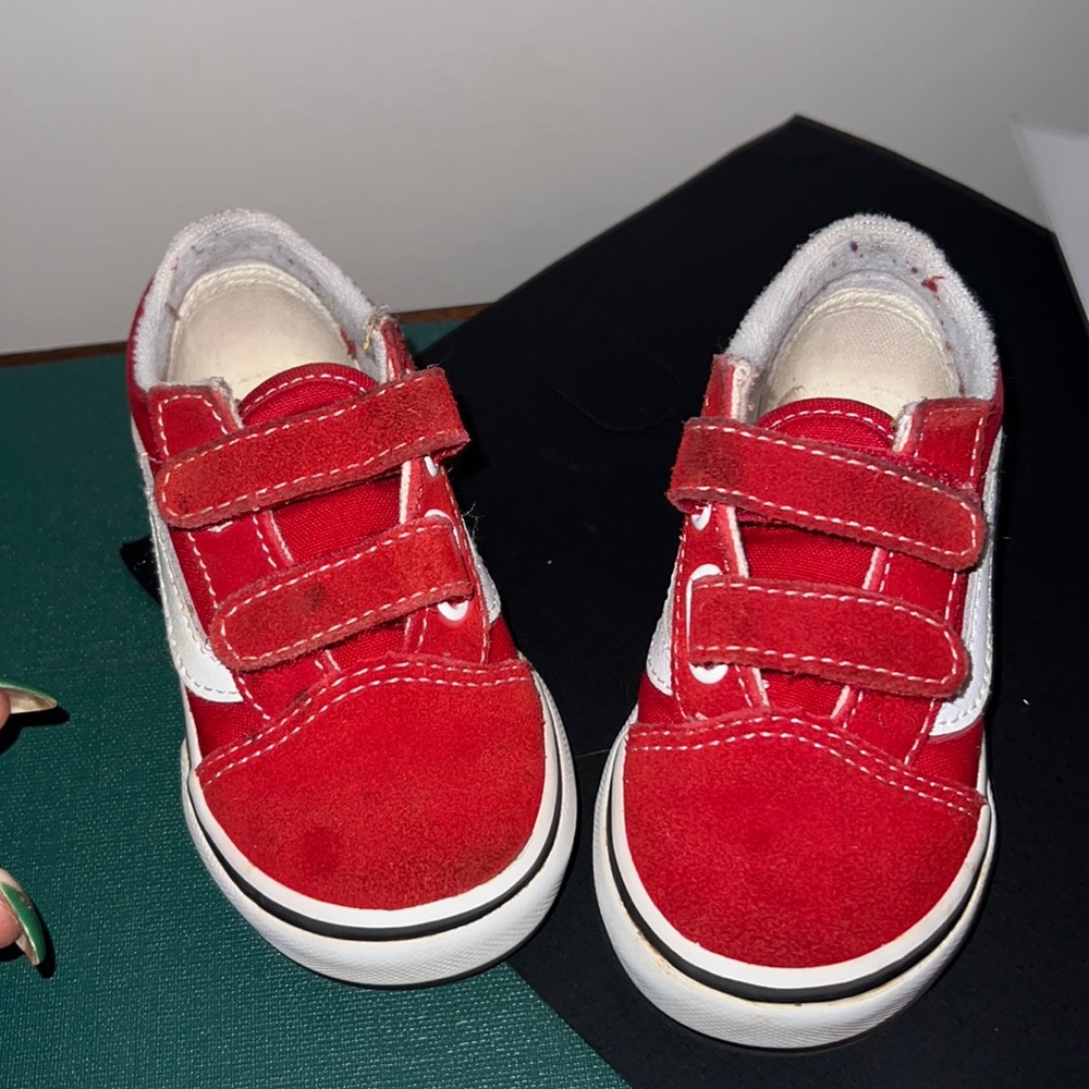 Clean good condition red toddler vans